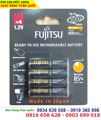 Fujitsu HR-4UTHCEX(4B) _Pin sạc 1.2v AAA900mAh Fujitsu HR-4UTHCEX(4B) _Made in Japan (Vỉ 4viên)